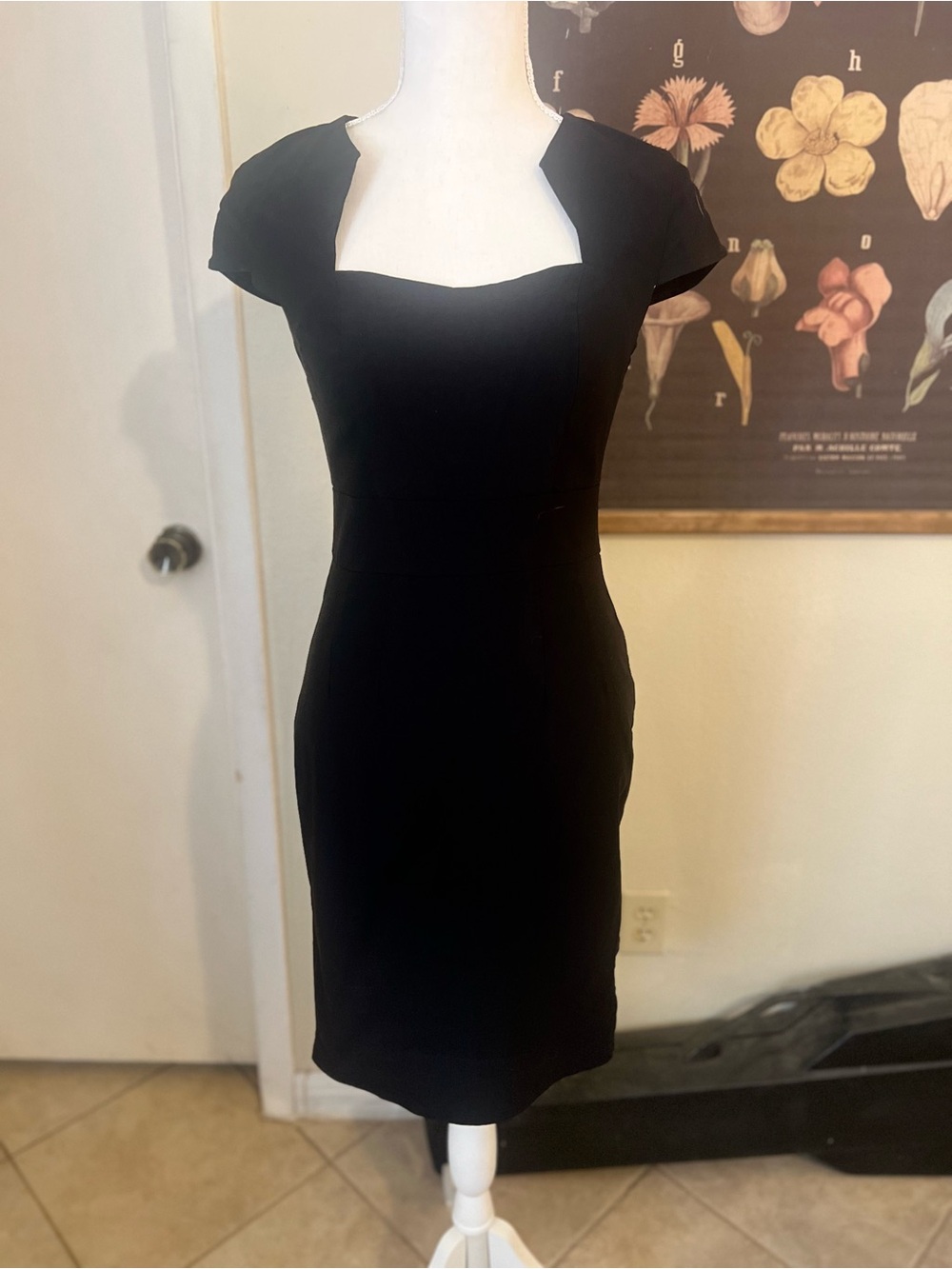 Grace Karin Black Little Black Cap Sleeve Pencil Dress